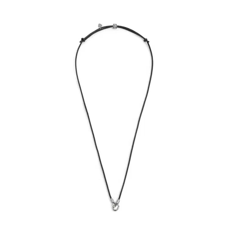 Collana cordino cerato con anello centrale Marlù