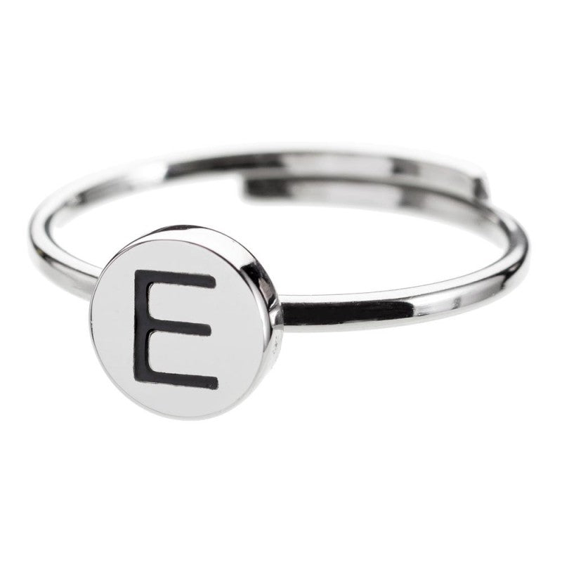Anello con lettera smaltata MARLU'