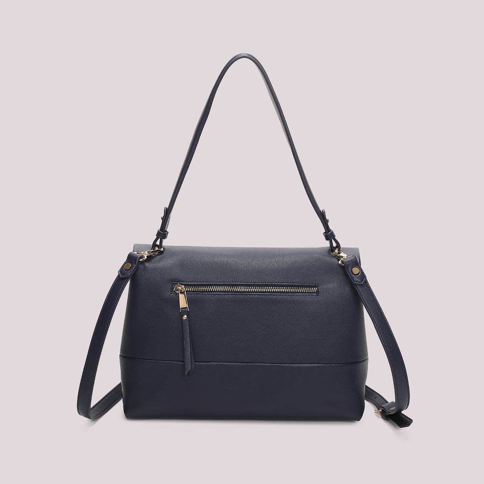 BORSA A SPALLA CON DETTAGLIO DORATO MIMI-MUA