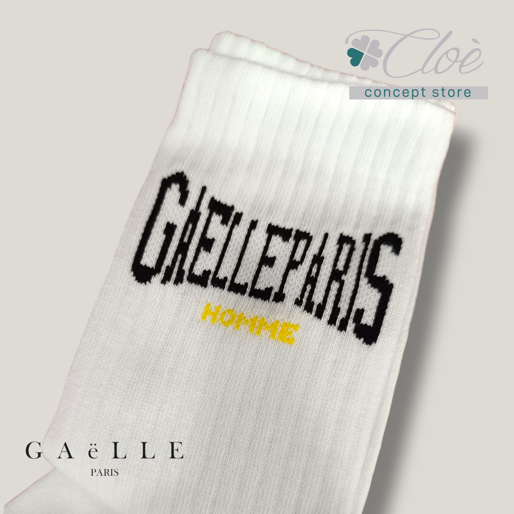 Calze in cotone con logo Gaëlle Paris