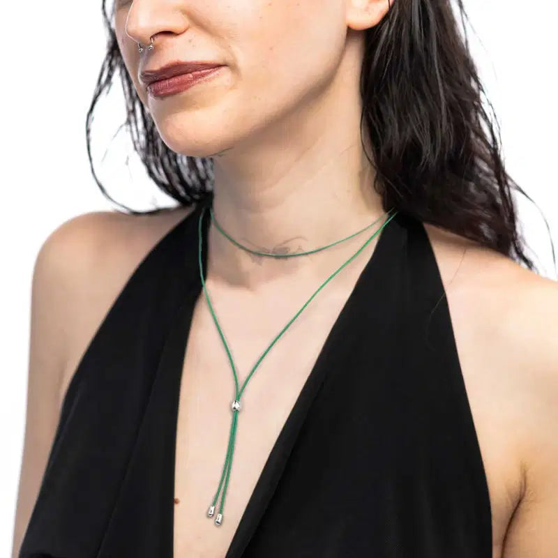 Collana cordino a laccio Marlù