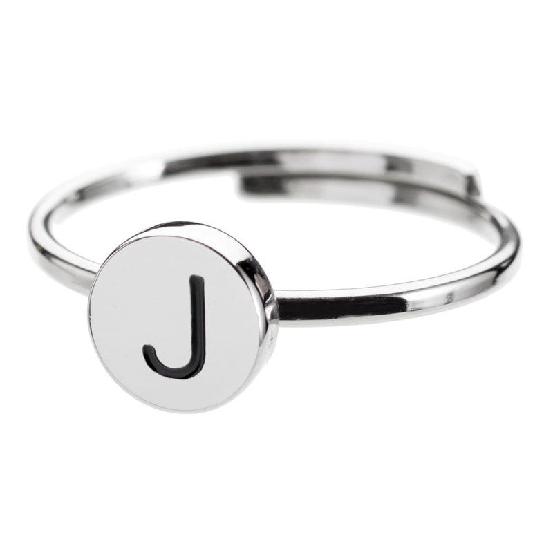 Anello con lettera smaltata MARLU'