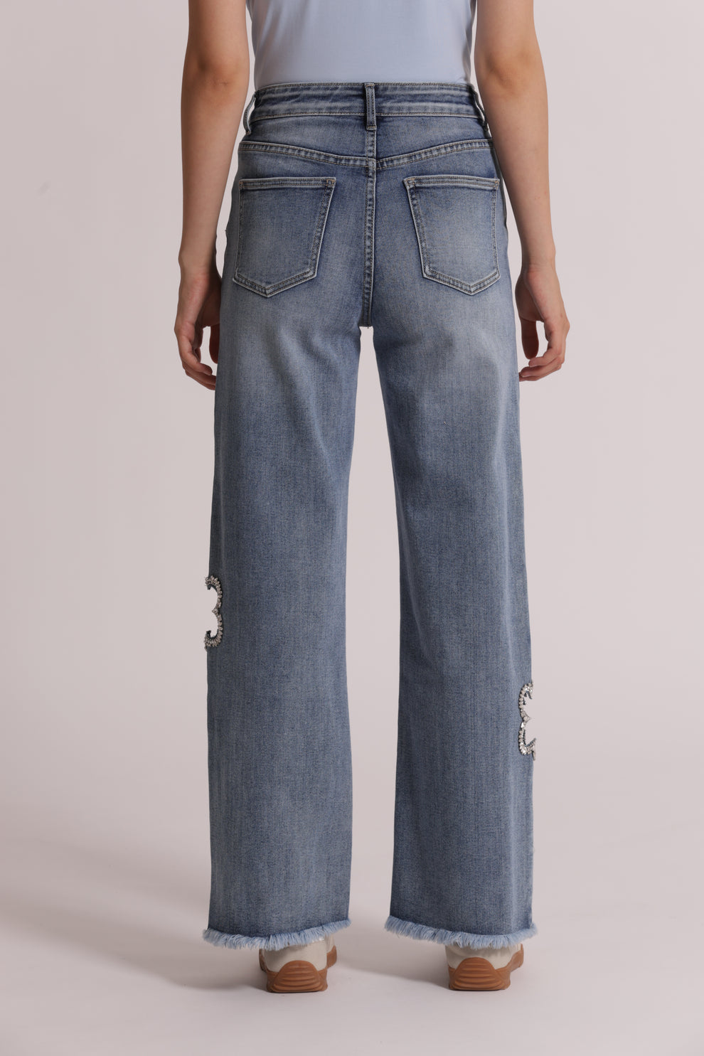JEANS MARINE CON CUT OUT GIOIELLO MIMI-MUA