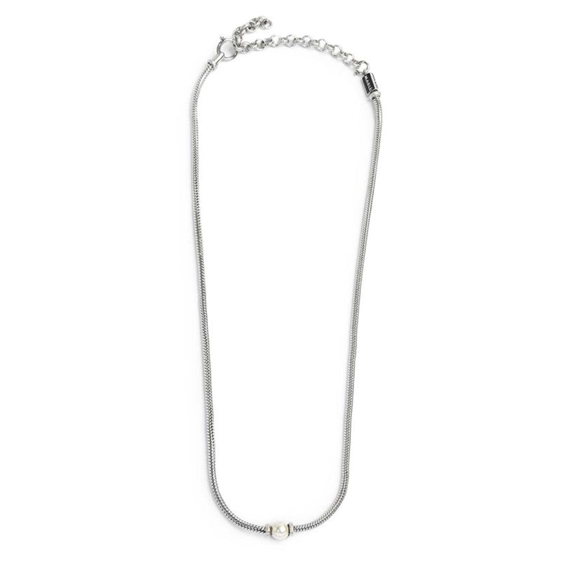 Collana catena snake con sfera centrale Marlù