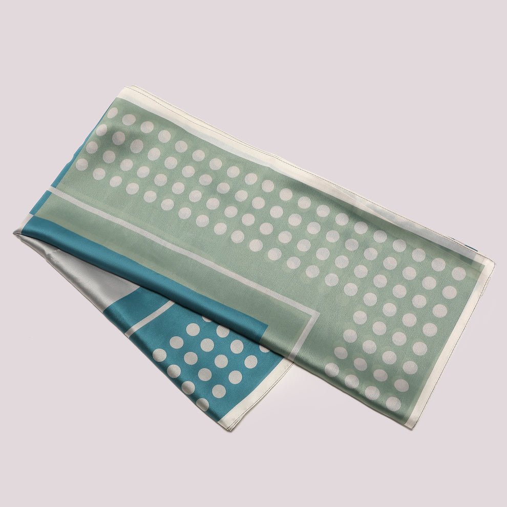FOULARD CON CORNICE A PALLINI (90X90 cm) MIMI-MUA