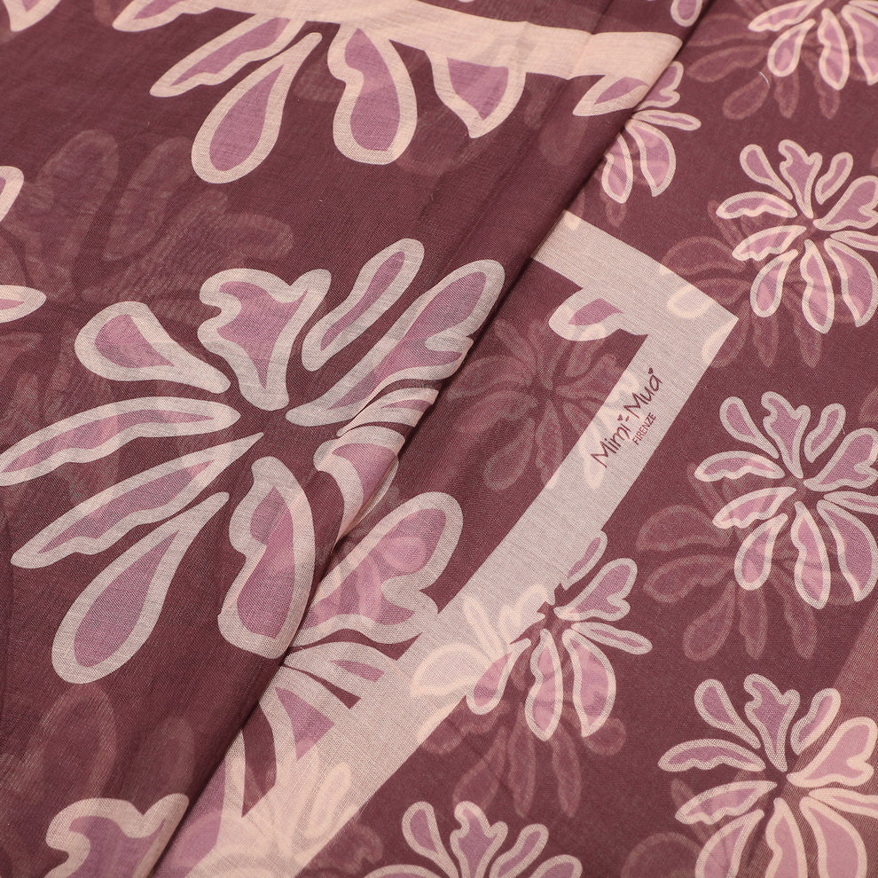 FOULARD FLOWER BOTTOM (135X135 cm) MIMI-MUA