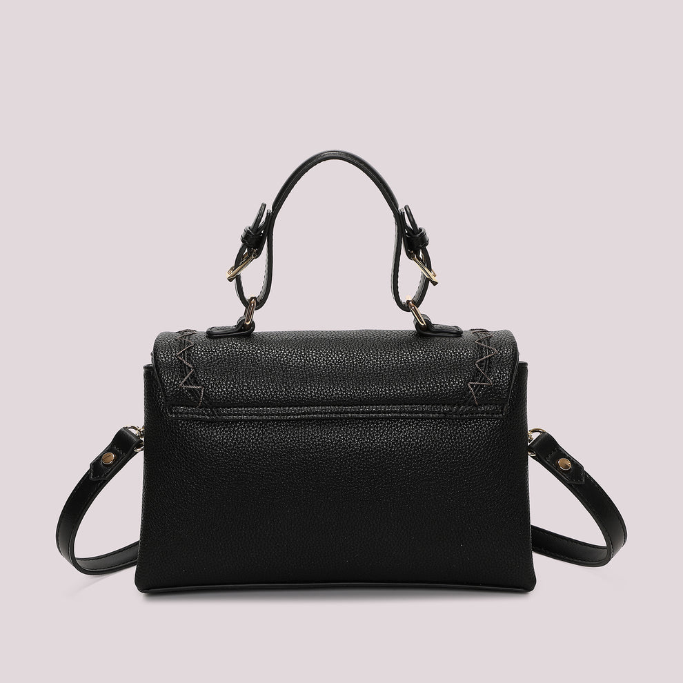 BORSA A MANO CON CUCITURE A VISTA MIMI-MUA