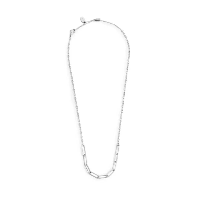 Collana catena lip cable e centrale a catena cable con texture Marlù