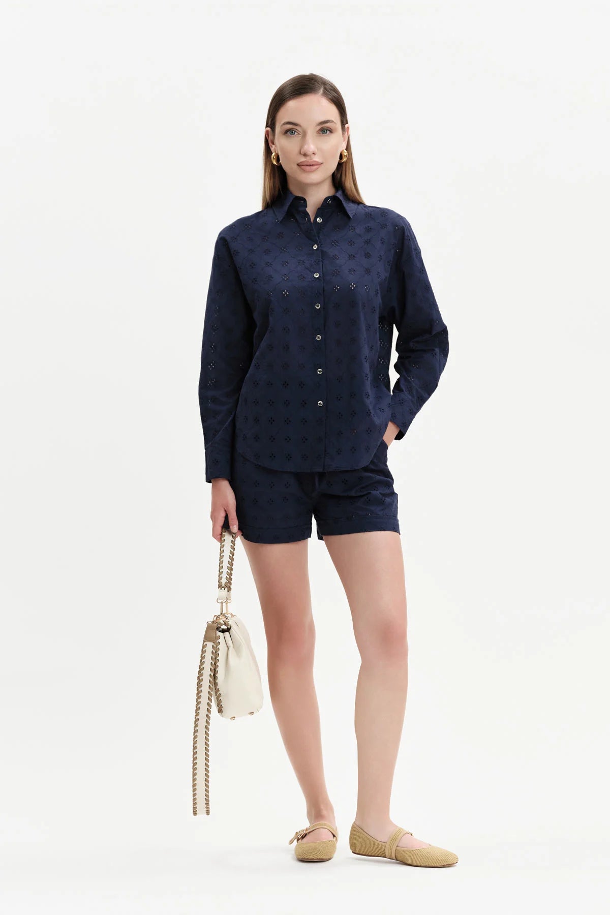 CAMICIA IN PIZZO SANGALLO WHITE WISE