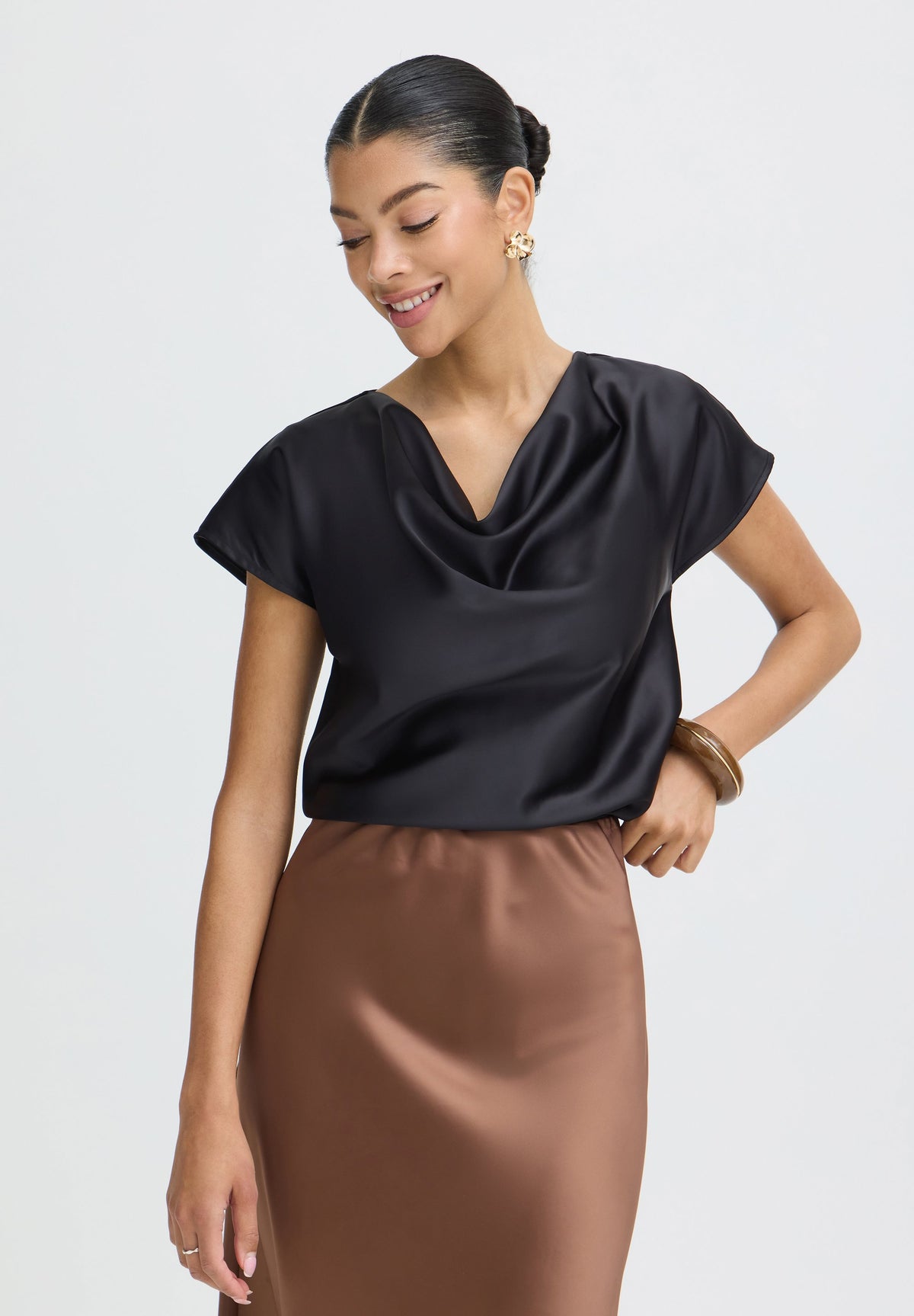 BLUSA IN RASO B.YOUNG