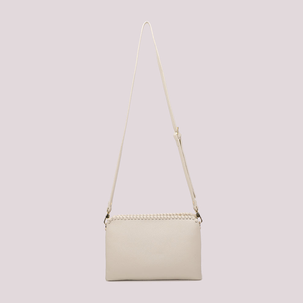 BORSA A TRACOLLA CON BORDO INTRECCIATO MIMI-MUA