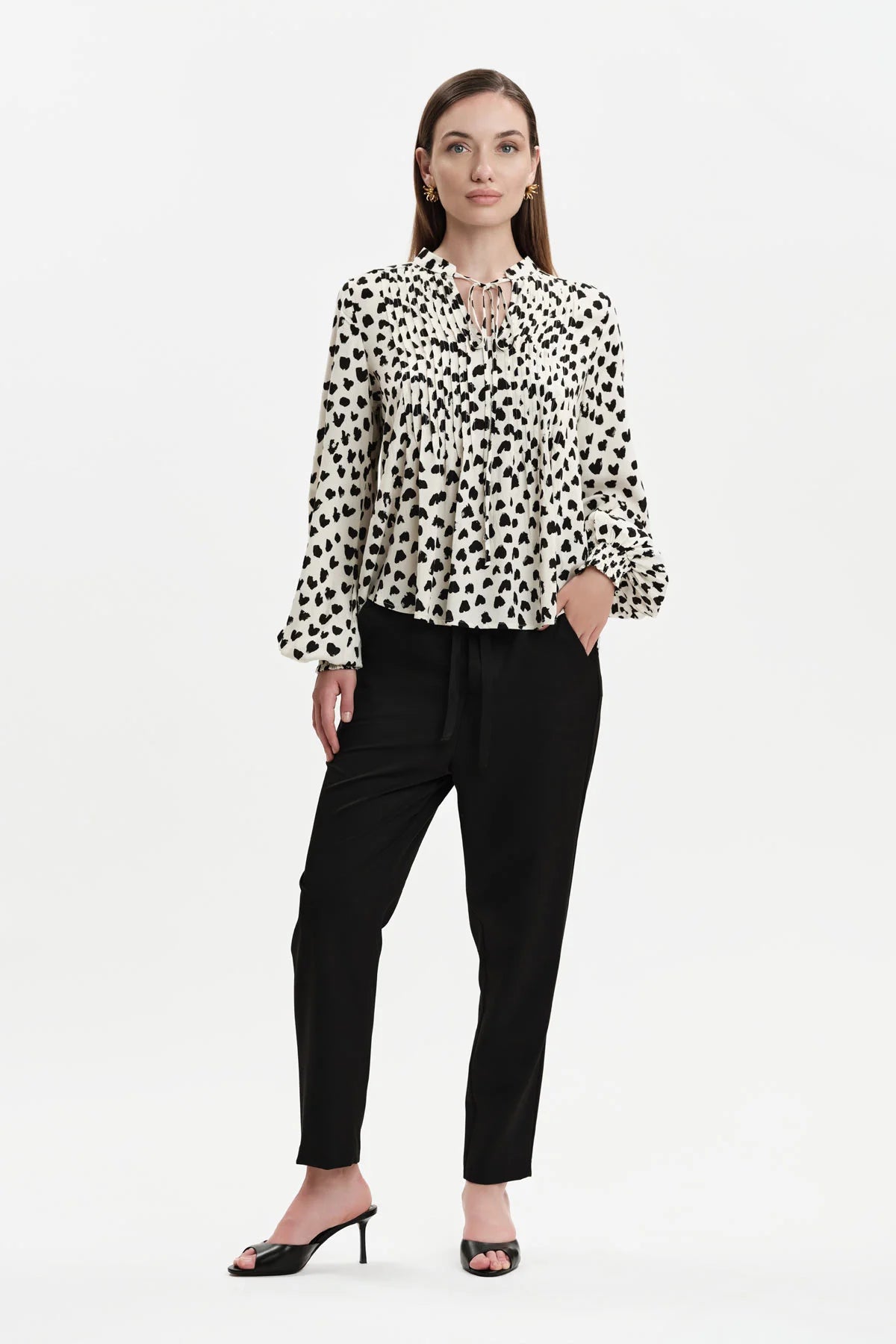BLUSA FANTASIA MANICHE A PALLONCINO WHITE WISE