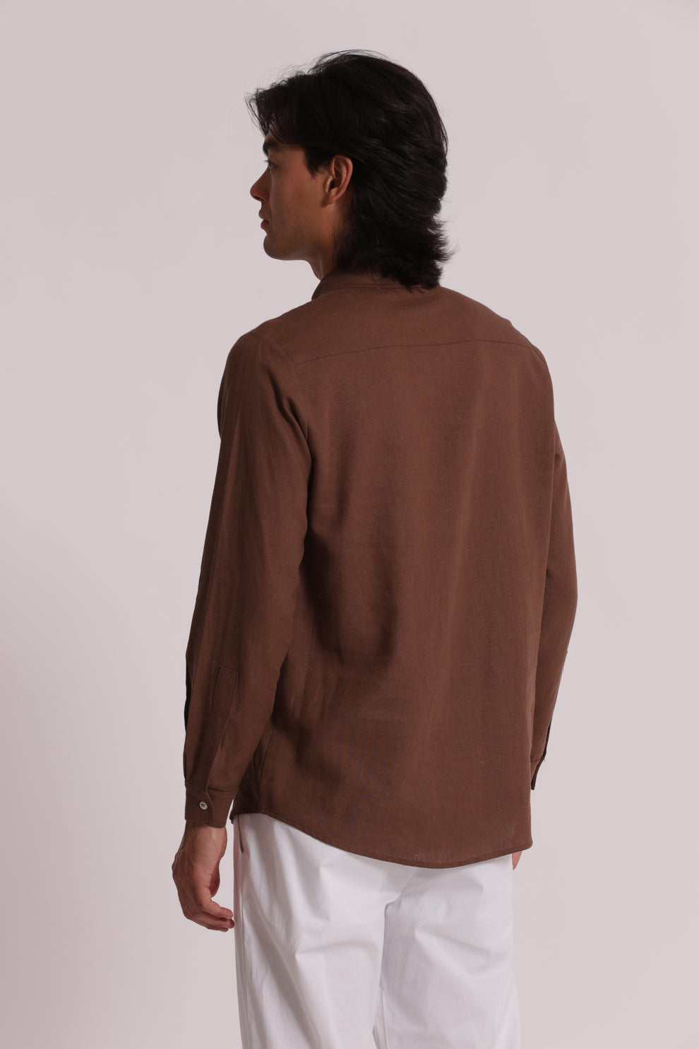 CAMICIA IN LINO CON MANICA LUNGA 7x8
