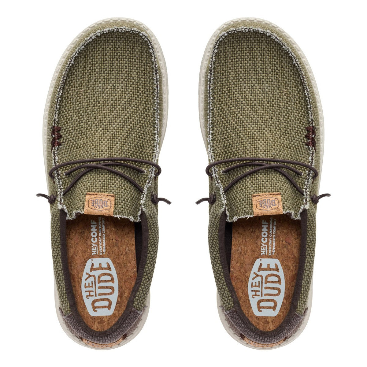 Wally braided Burnt Olive/delicioso Brown HEY DUDE