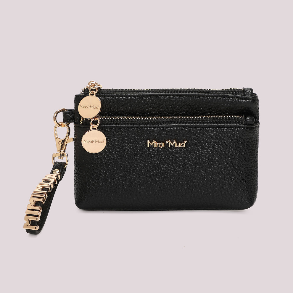 PORTAFOGLIO PICCOLO BASIC CON TIRA ZIP LOGATO MIMI-MUA