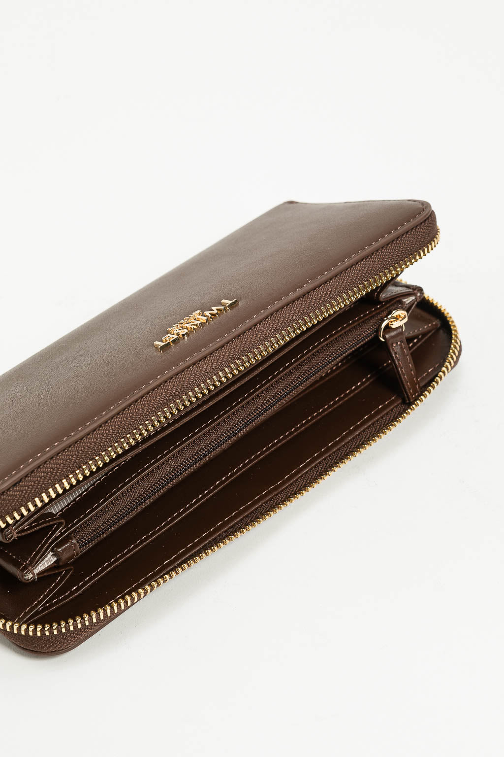 Portafoglio zip around con logo TWINSET