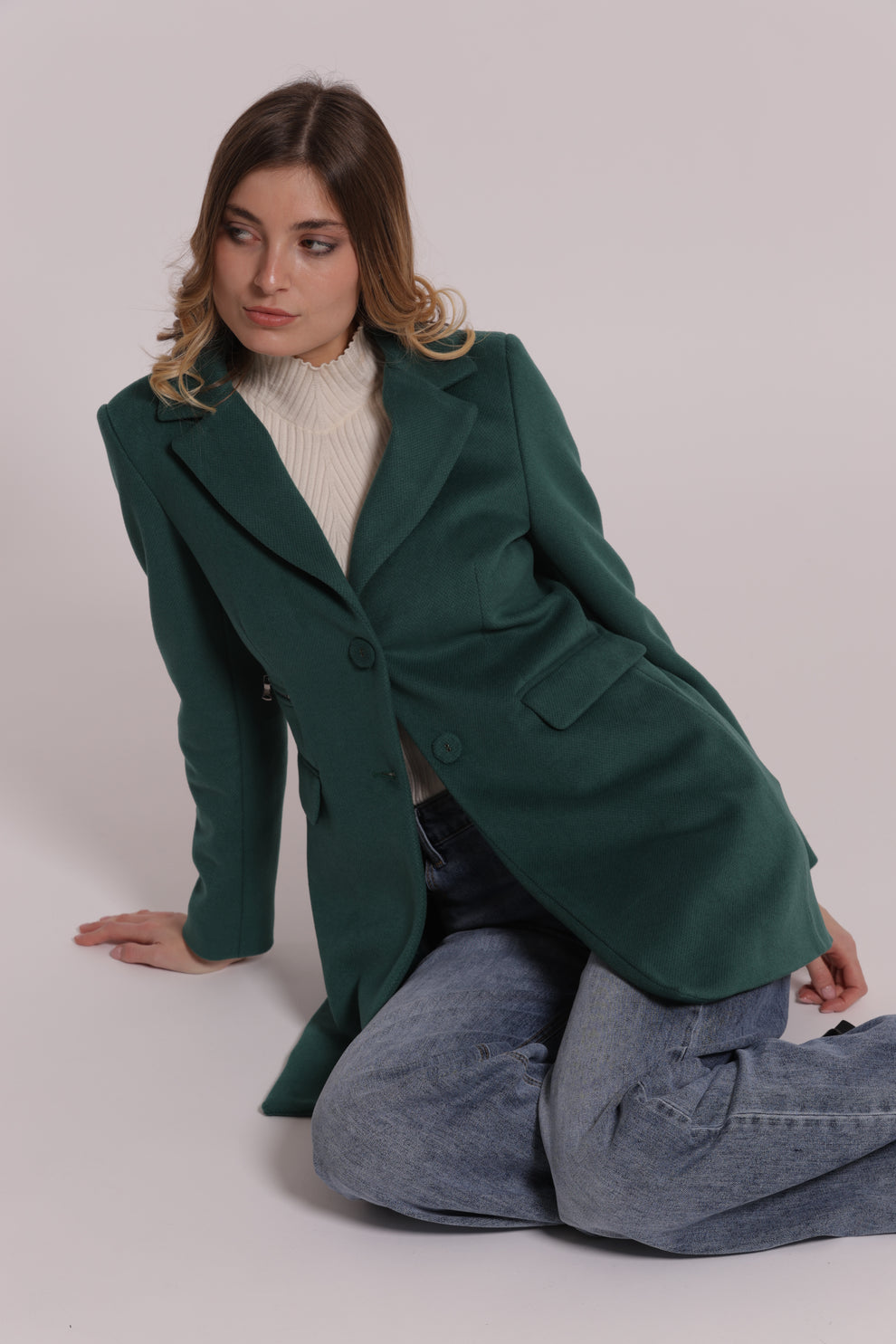 CAPPOTTO BARONETTO CON DETTAGLIO ZIP MIMI-MUA