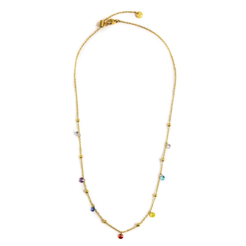 Collana con zirconi e sfere Marlù