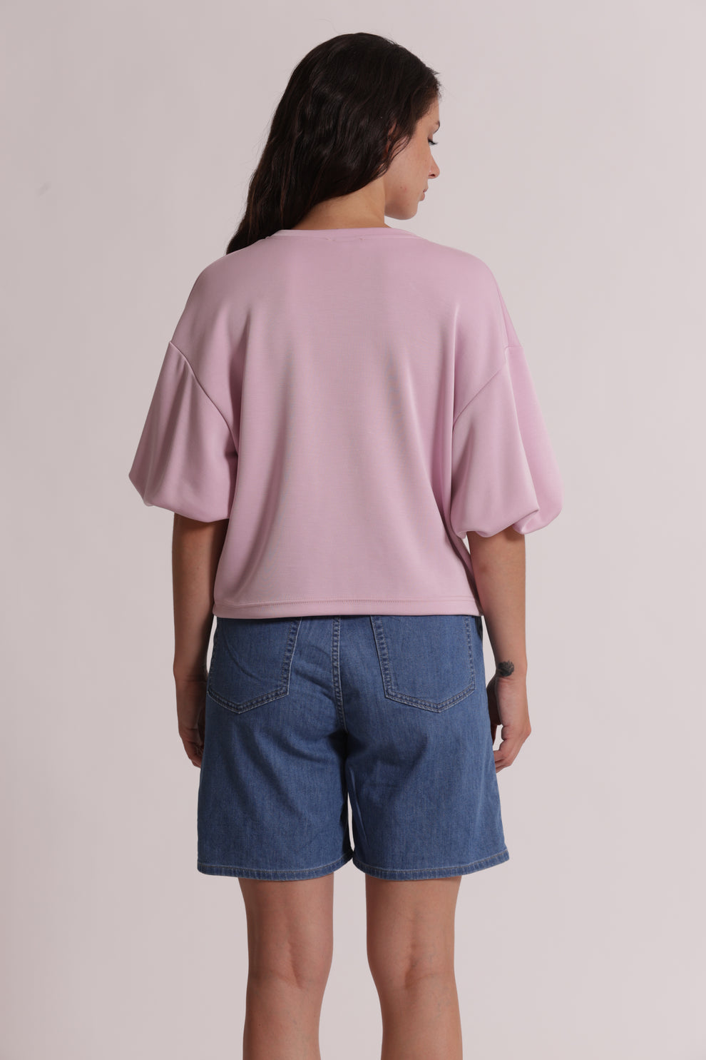 MAGLIA IN FELPA CON DETTAGLI GIOIELLO MIMI-MUA