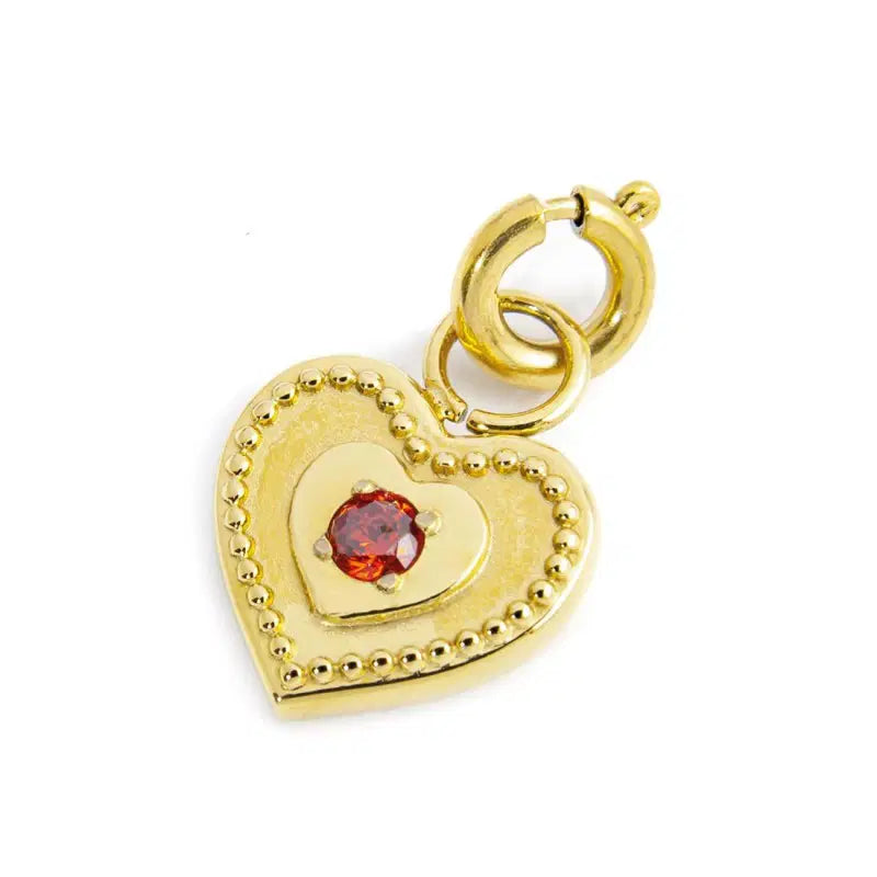 Charm cuore con zircone MARLU'