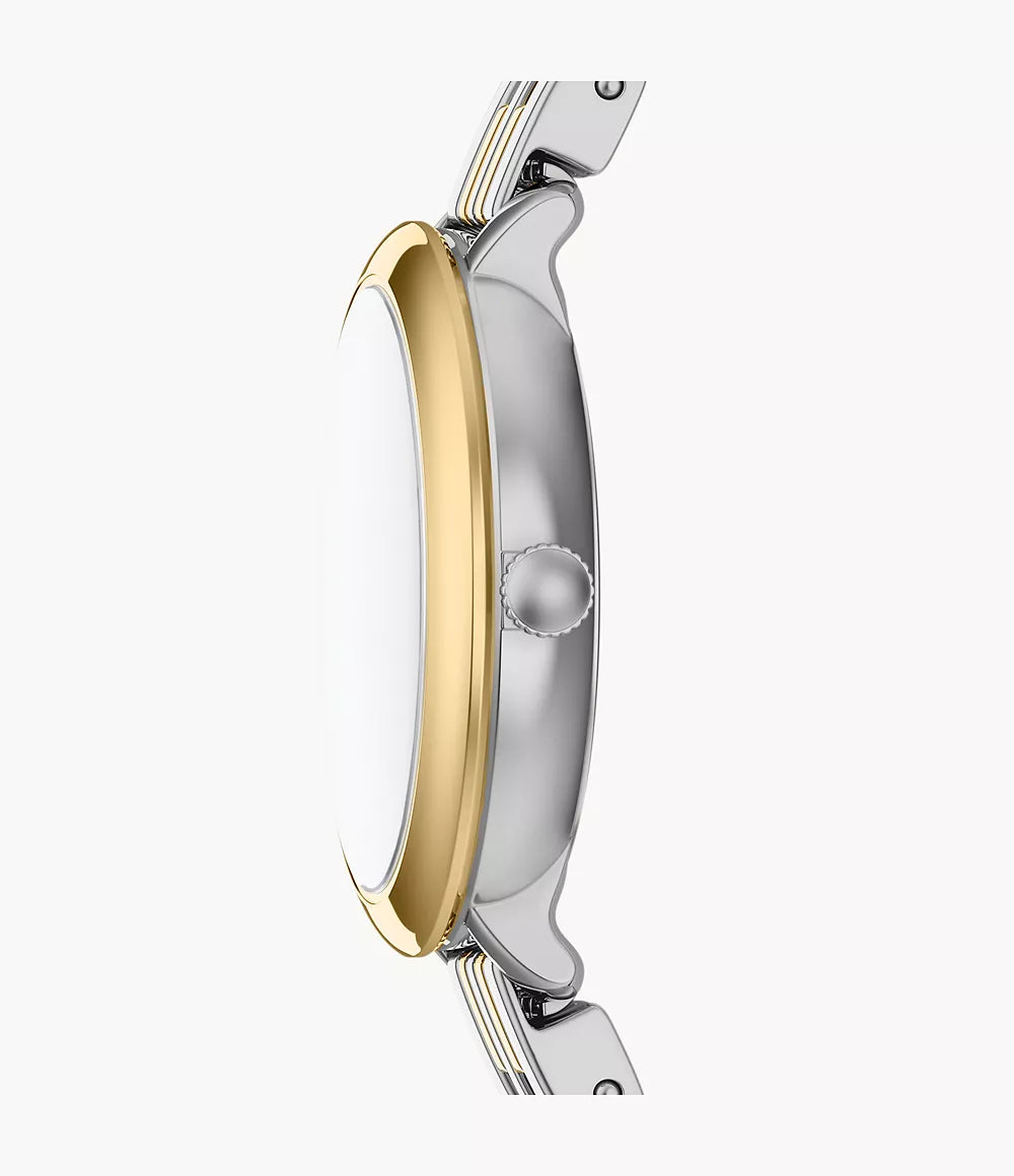 Orologio Heidi 26 mm a tre sfere con bracciale in acciaio bicolore Fossil