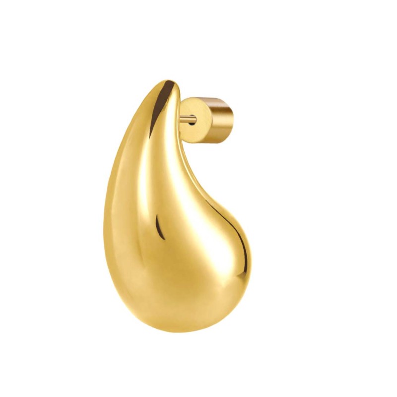 Orecchino a lobo goccia 2,6 cm con chiusura perla Marlù