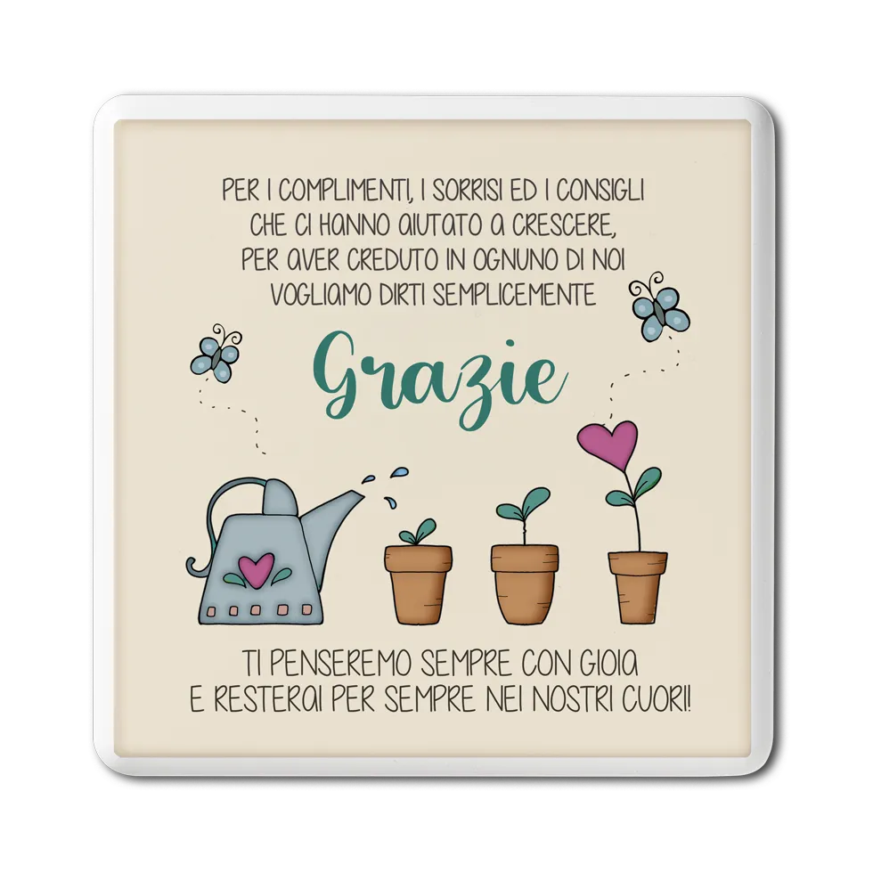 Formella piccola Simpatiche Figure – Grazie insegnante
