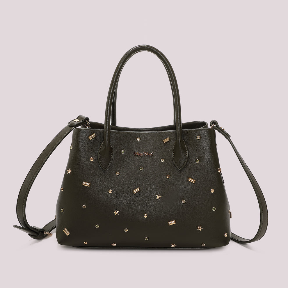 BORSA SHOPPING CON APPLICAZIONI COLORATE MIMI-MUA