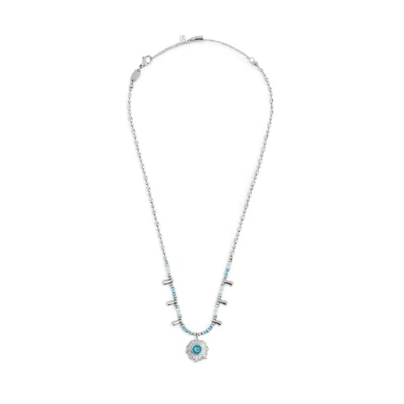Collana catena chicco di riso con sole pendente Marlù