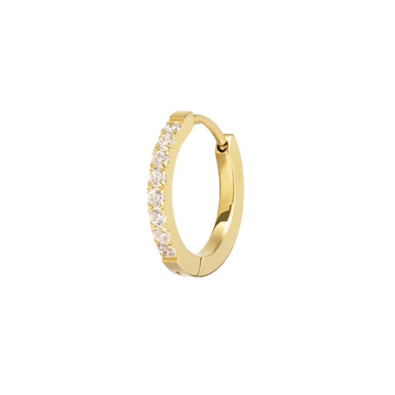 Orecchino a cerchio 1,7cm con zirconi Marlù