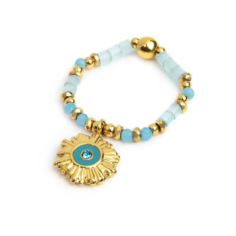 Anello elastico con sole pendente MARLU