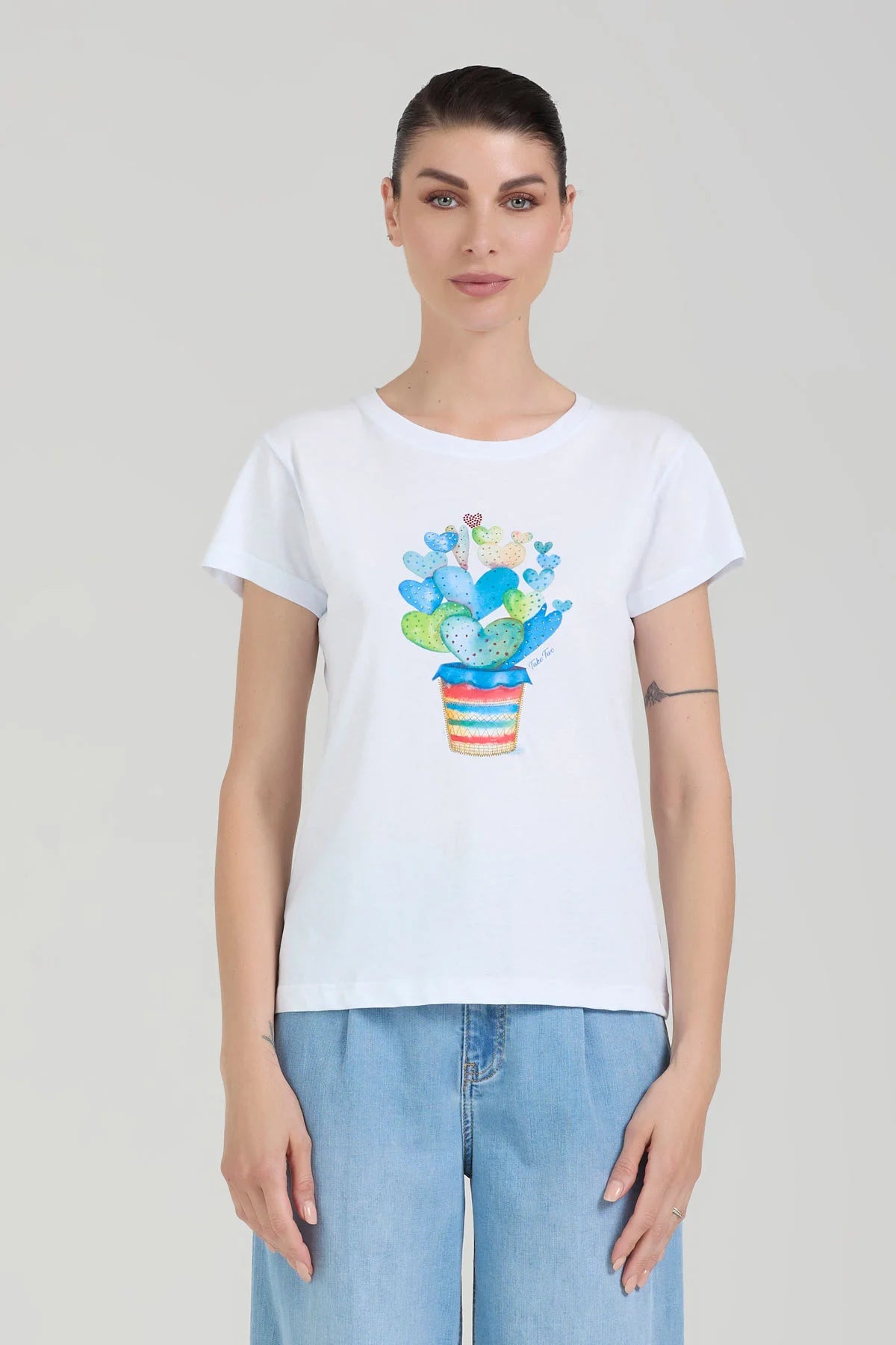 T-SHIRT REGULAR CUORI CACTUS Take Two