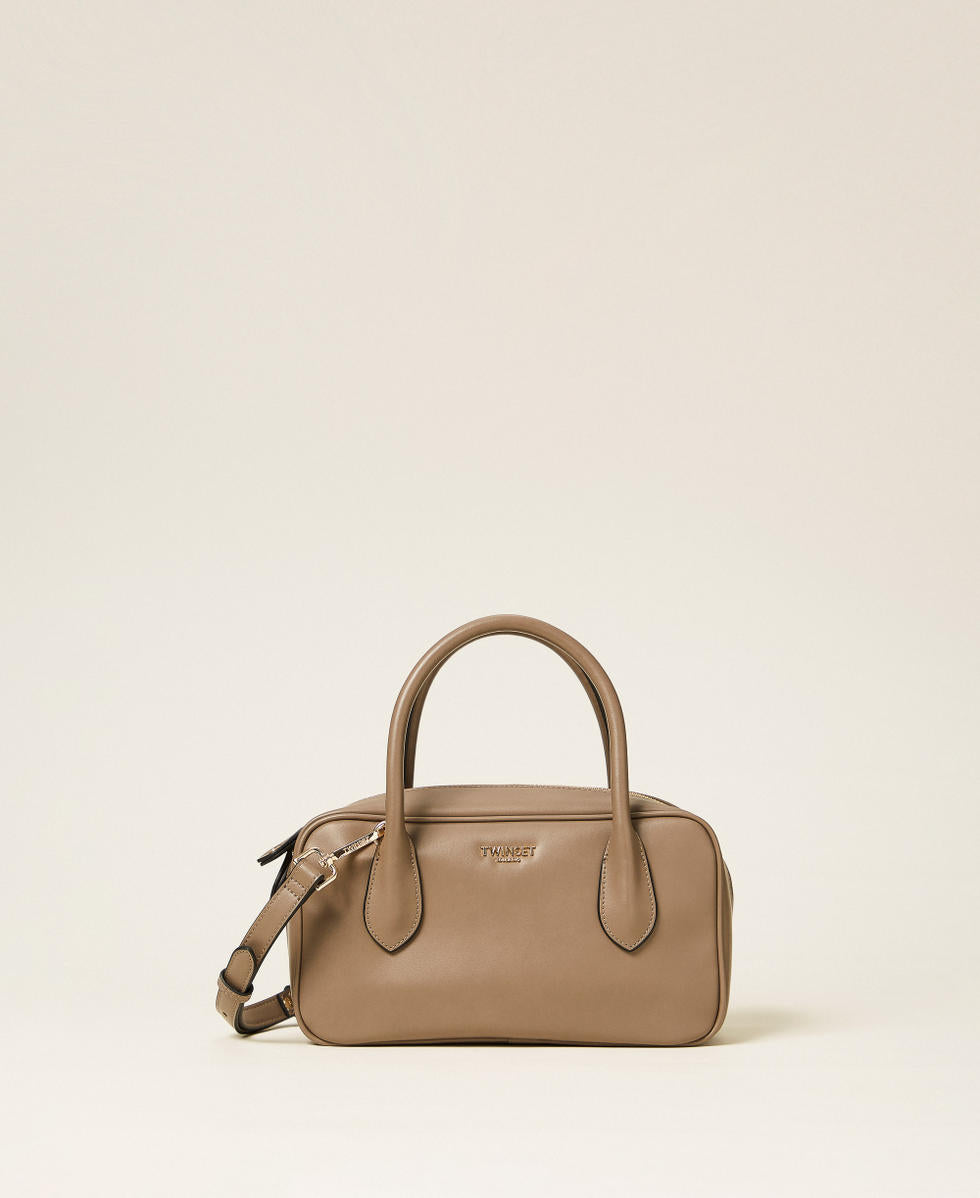 Borsa bauletto media con logo TWINSET