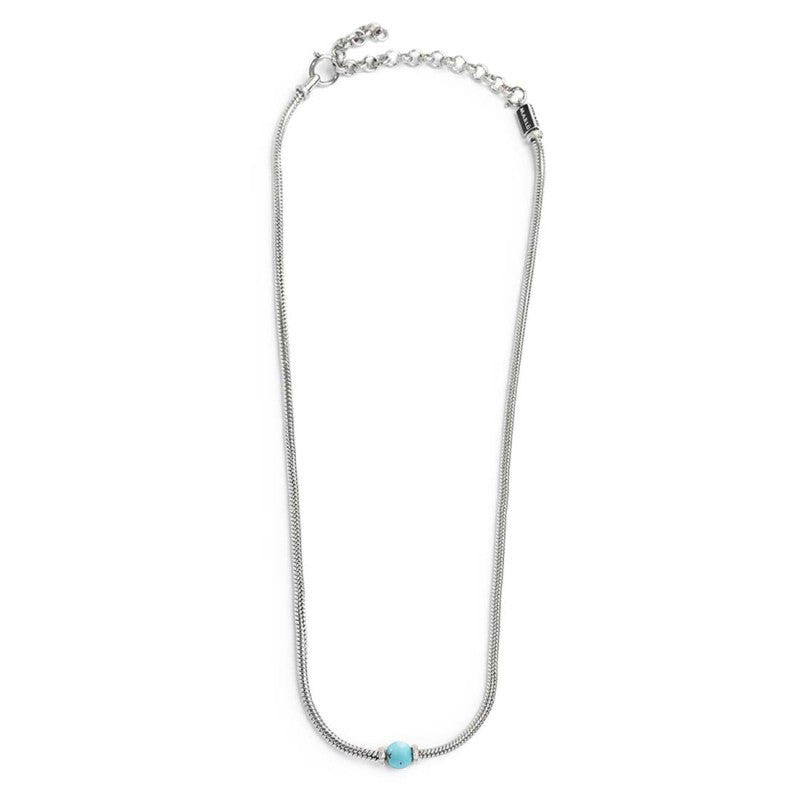 Collana catena snake con sfera centrale Marlù