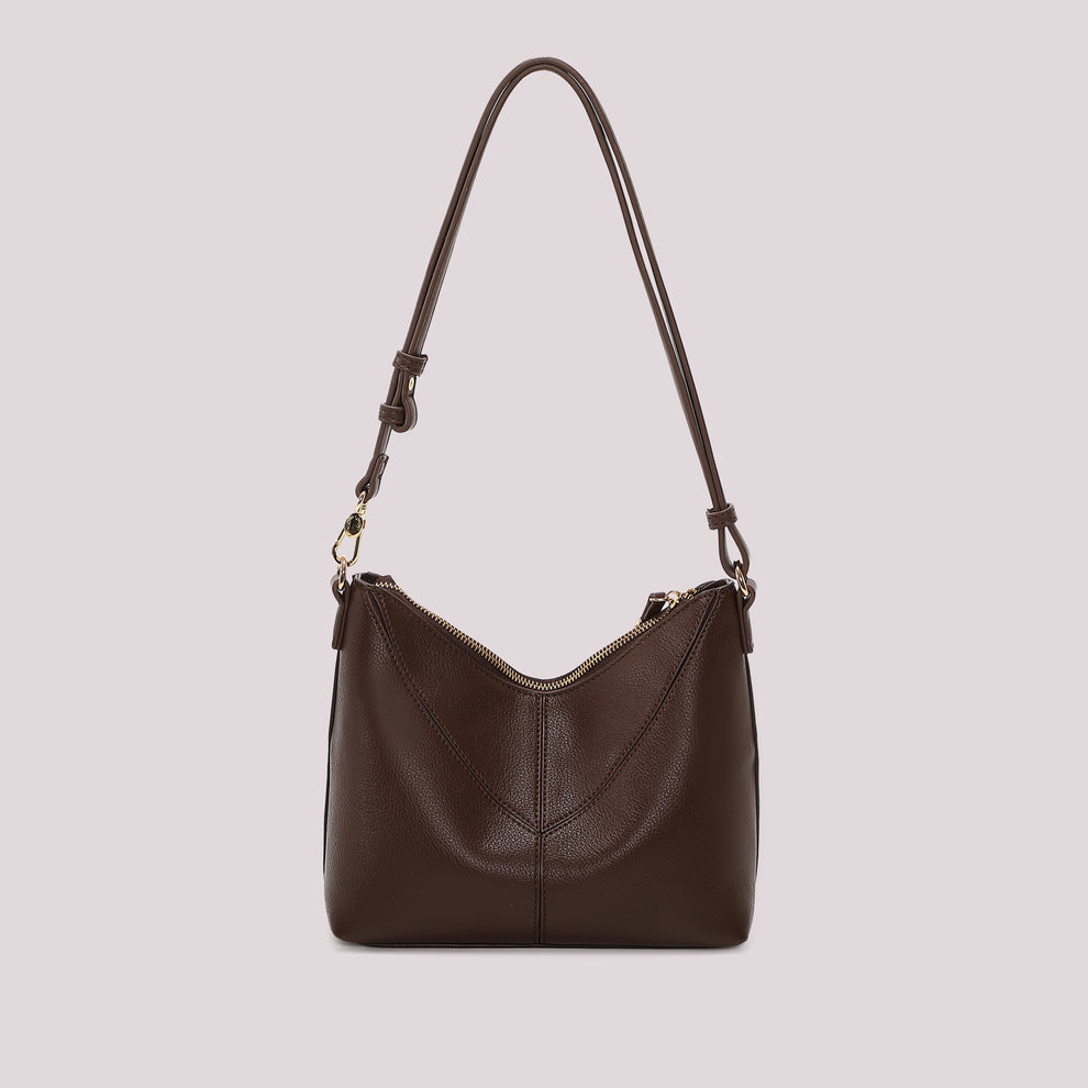 BORSA A TRACOLLA CON LETTERE MIMI MUA SULLA ZIP Mimi-Mua