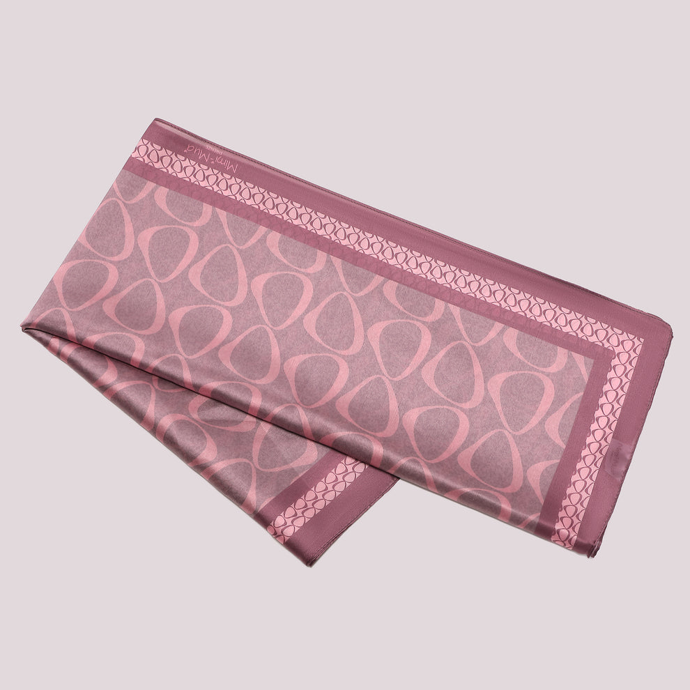 FOULARD CON CERCHIETTI ASIMMETRICI (90X90 cm) MIMI-MUA