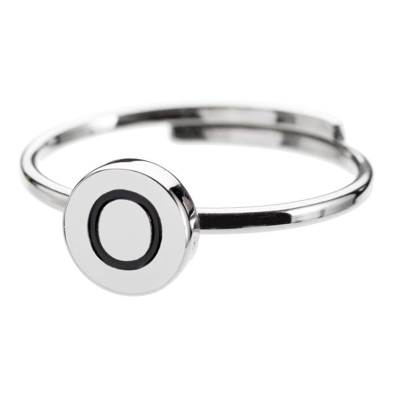 Anello con lettera smaltata MARLU'