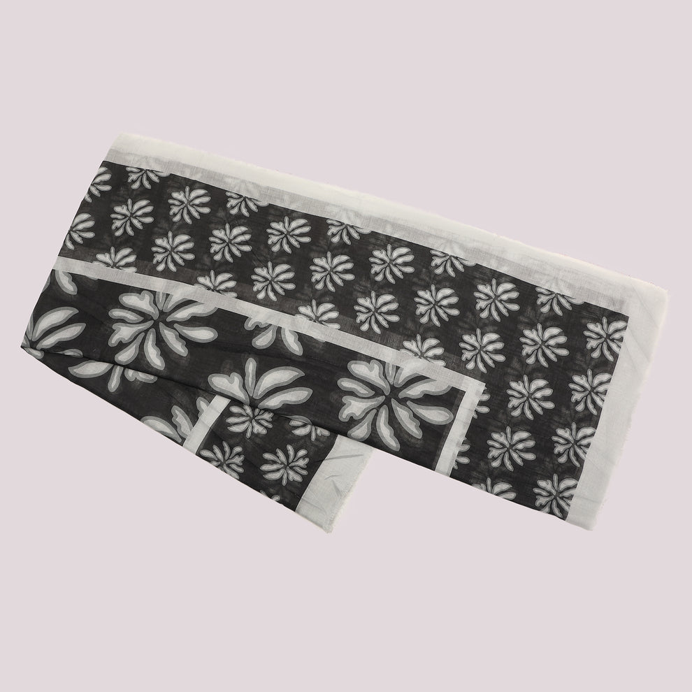 FOULARD FLOWER BOTTOM (135X135 cm) MIMI-MUA