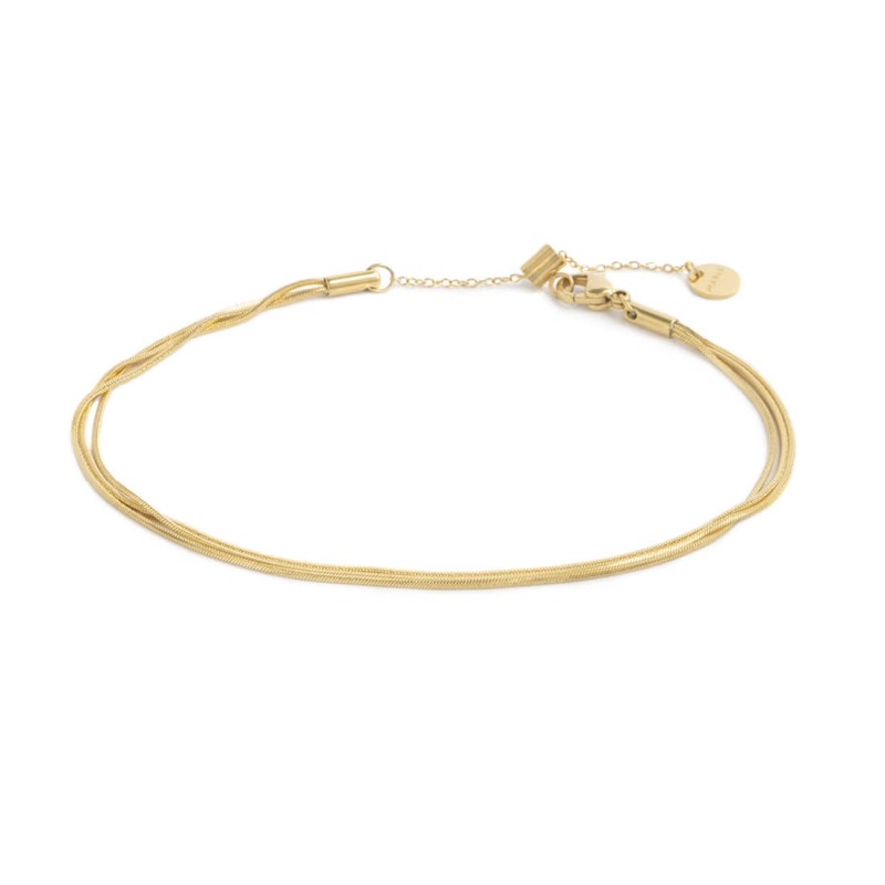 Cavigliera catena multifilo snake quadrata Marlú
