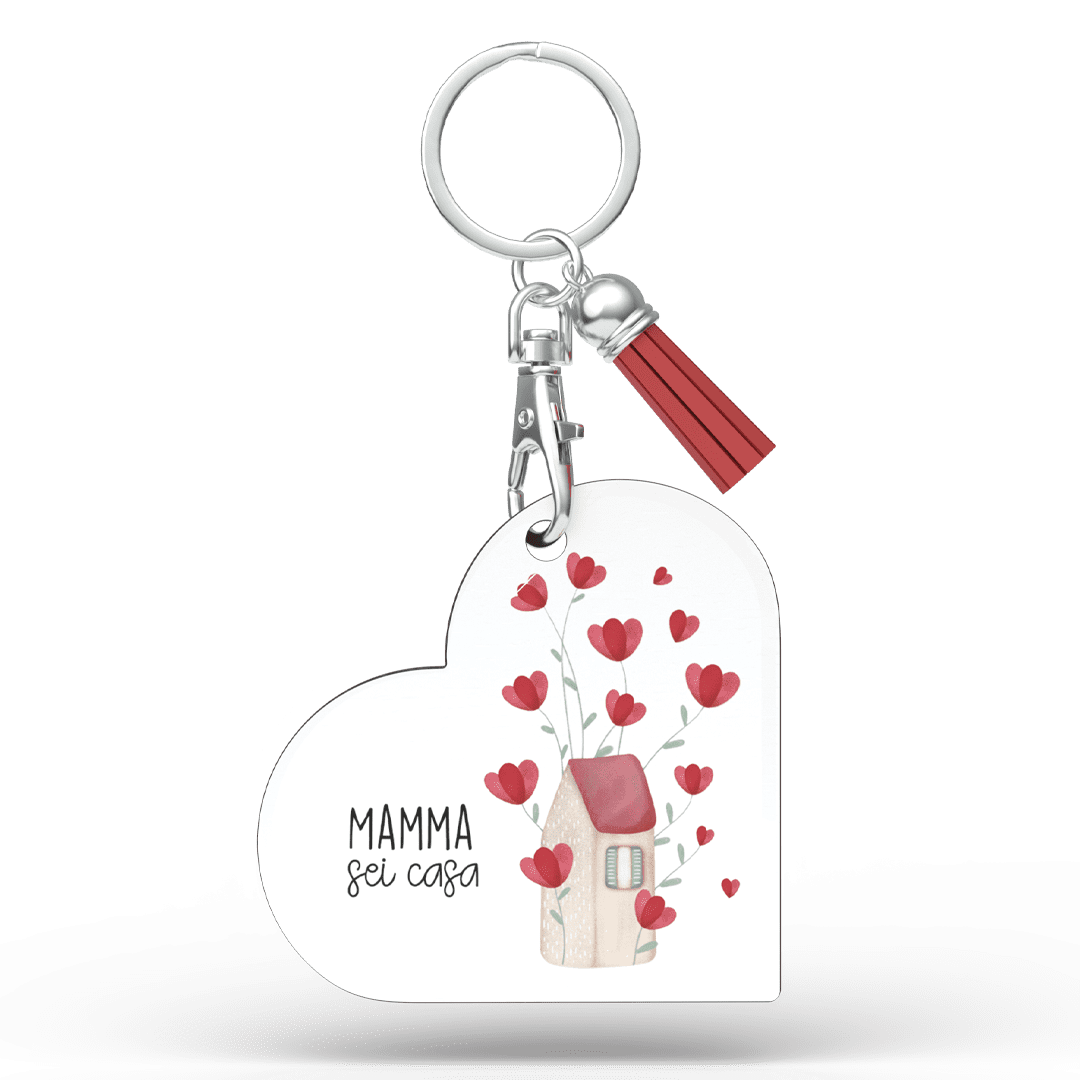 Portachiavi Cuore Mamma Mia – Mamma sei casa