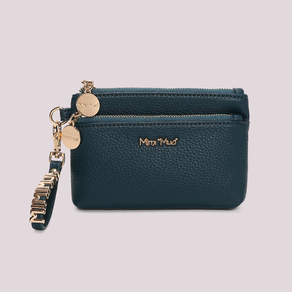PORTAFOGLIO PICCOLO BASIC CON TIRA ZIP LOGATO MIMI-MUA