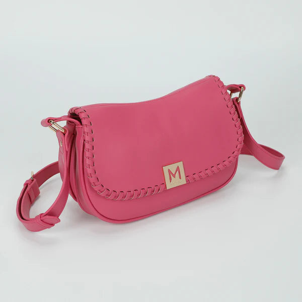 BORSA A TRACOLLA CON BORDI INTRECCIATI MIMI-MUA