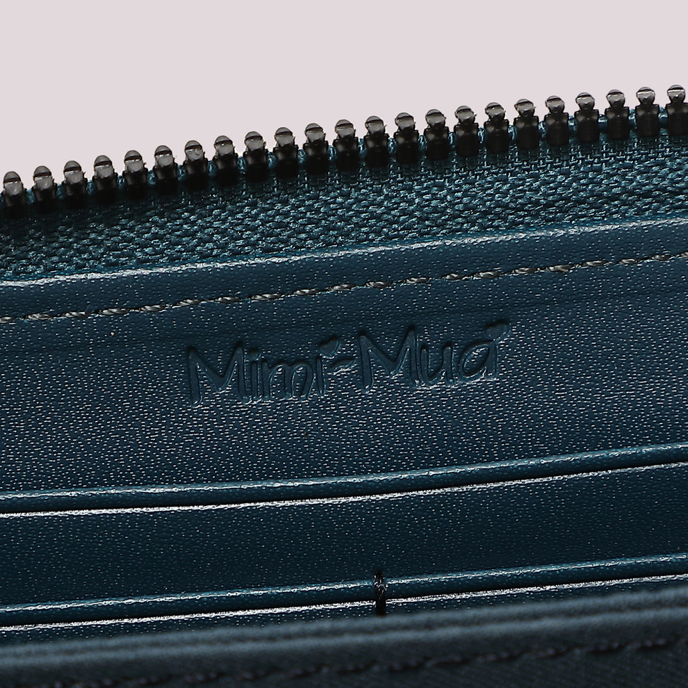 PORTAFOGLIO GRANDE BASIC CON TIRA ZIP LOGATO MIMI-MUA