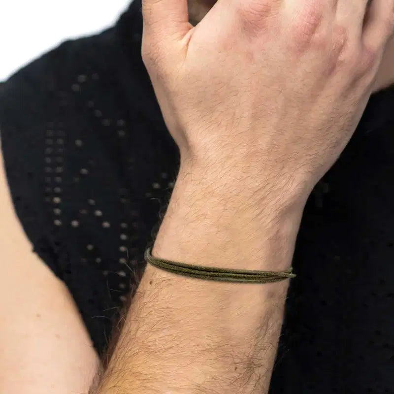 Bracciale cordino cerato trasformabile in collana Marlù