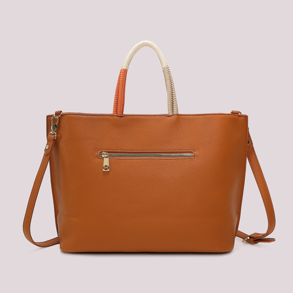 BORSA SHOPPING CON MANICO INTRECCIATO MIMI-MUA