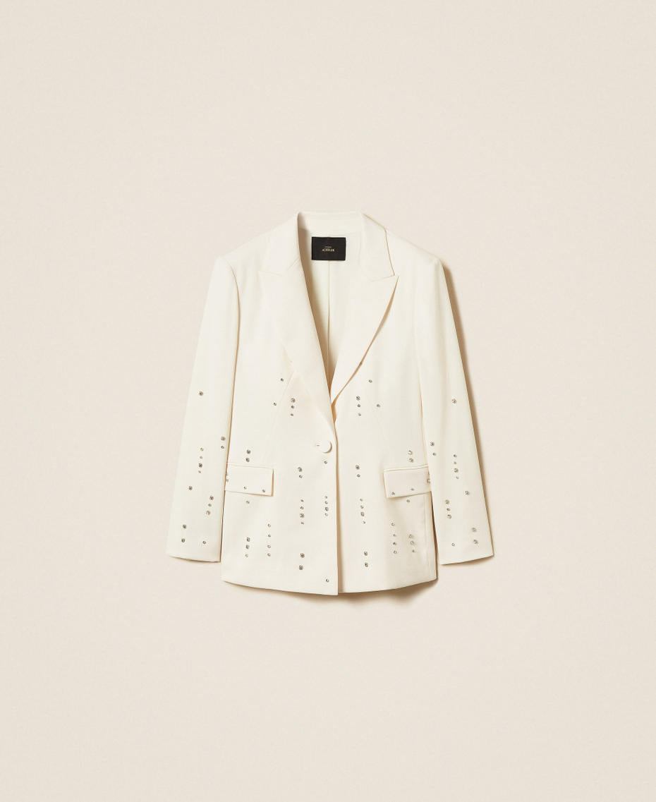 Giacca blazer con ricami a mano Twinset