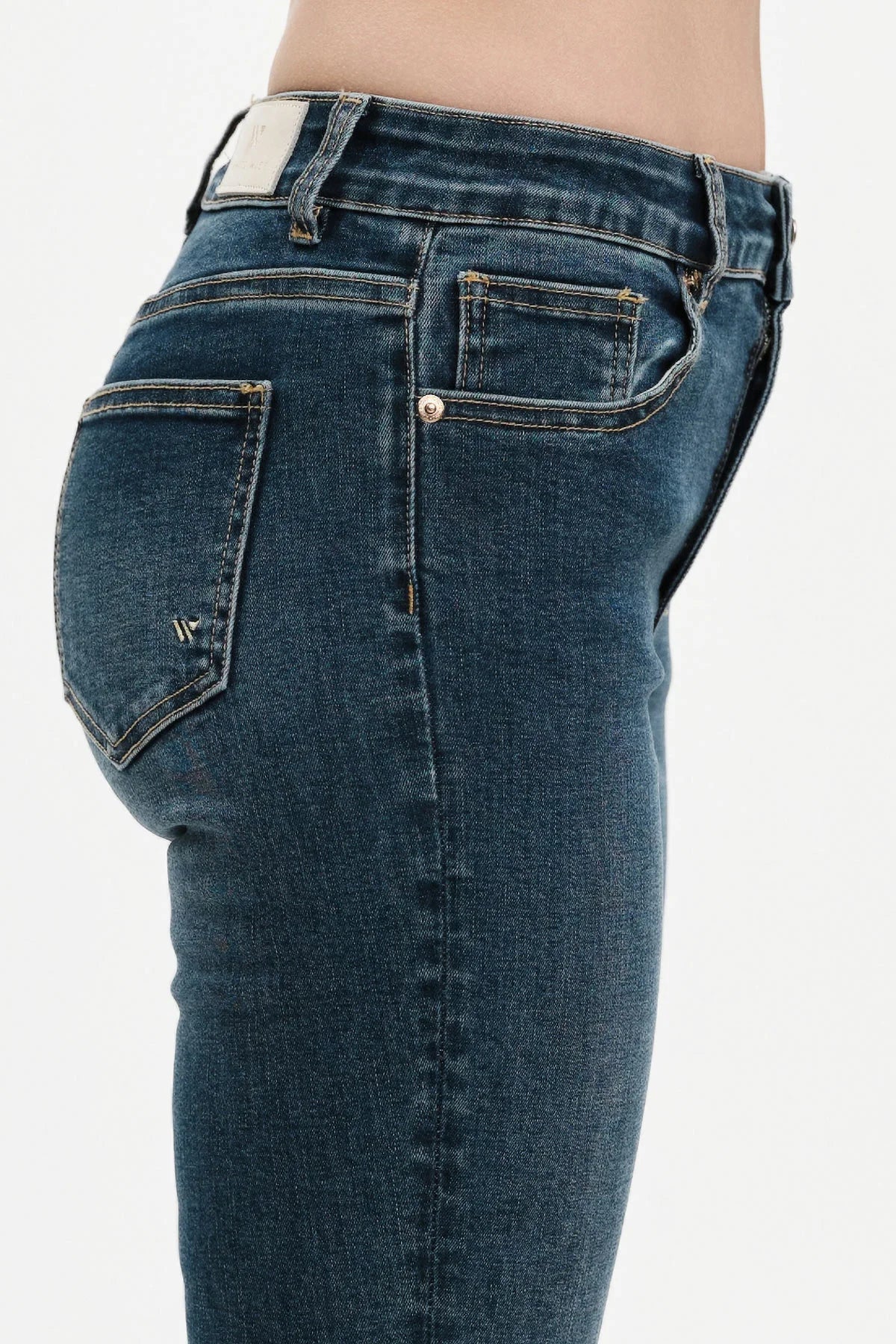 MARZIA – BOOTCUT DENIM CON FRANGE WHITE WISE