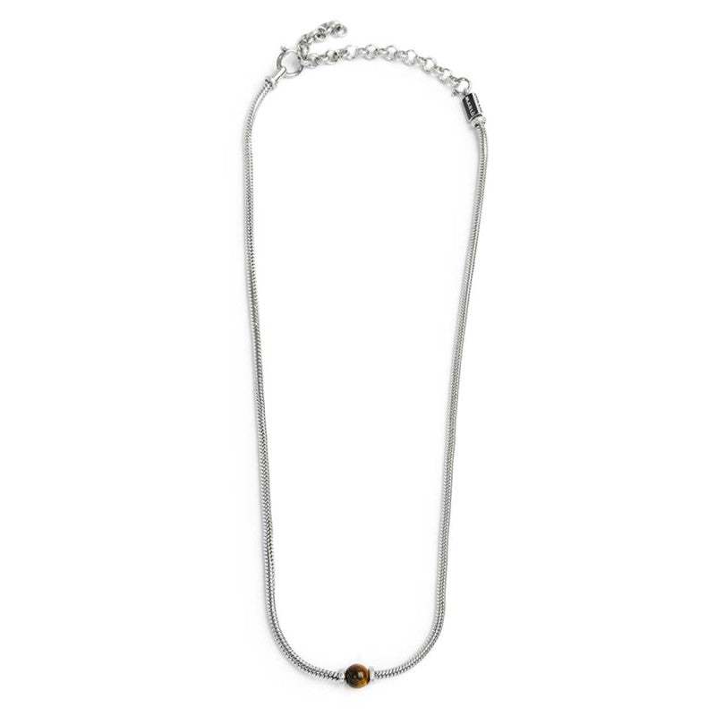 Collana catena snake con sfera centrale Marlù