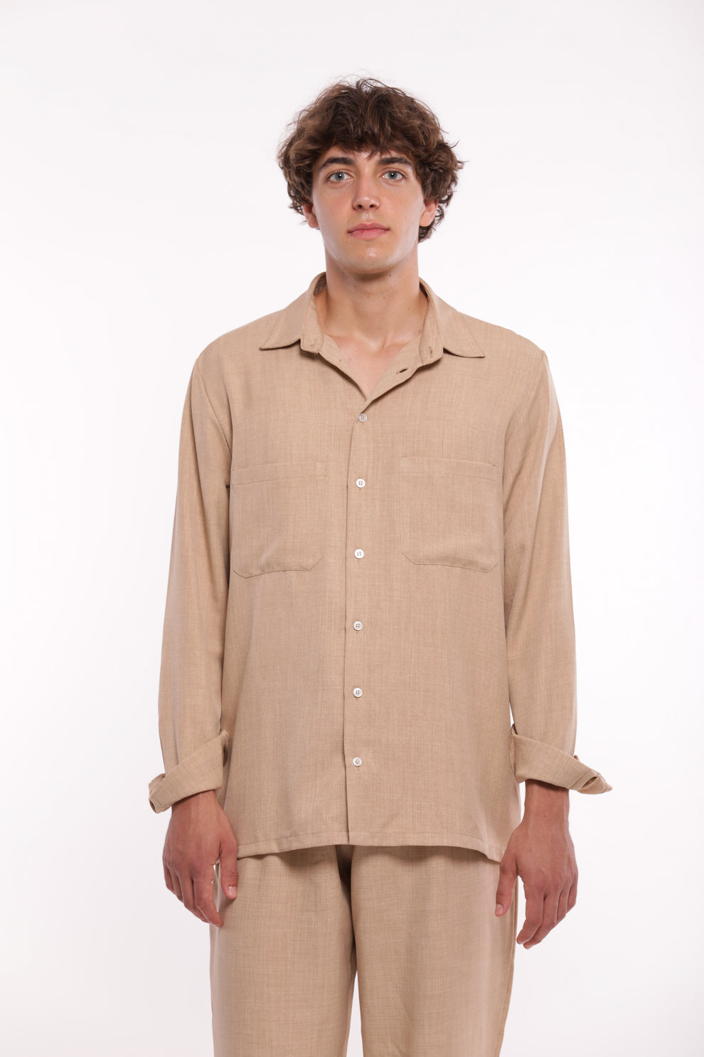 CAMICIA OVER COMPLETO CON DUE TASCONI 7x8