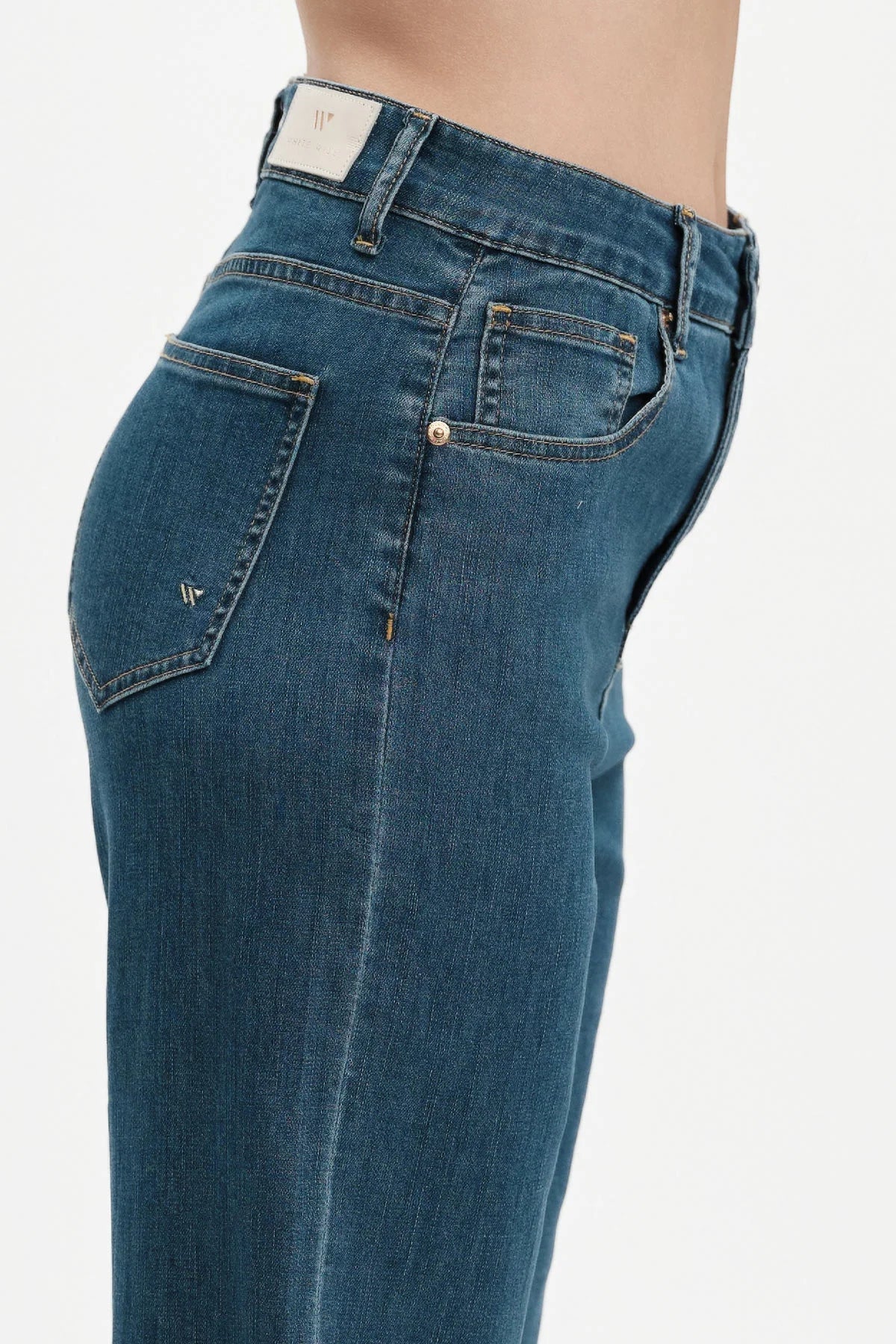 KATIA – DENIM WIDE LEG WHITE WISE